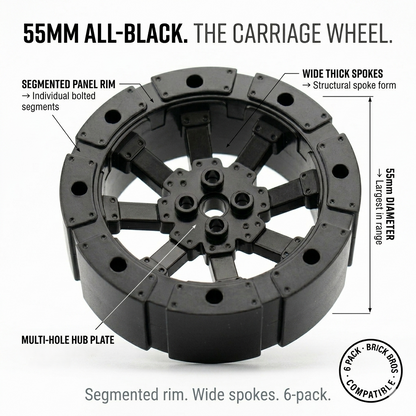 Minifigure Large Wheels 55mm
