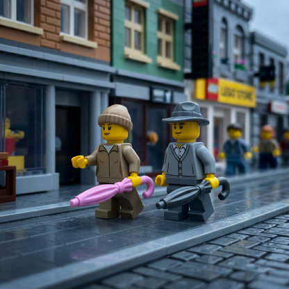 Pink Umbrella Accessory Minifigure