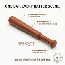 Brown Baseball Bat Accessory Minifigure