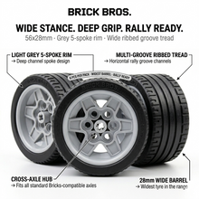 56×28mm Minifigure-Scale Wheel Assembly