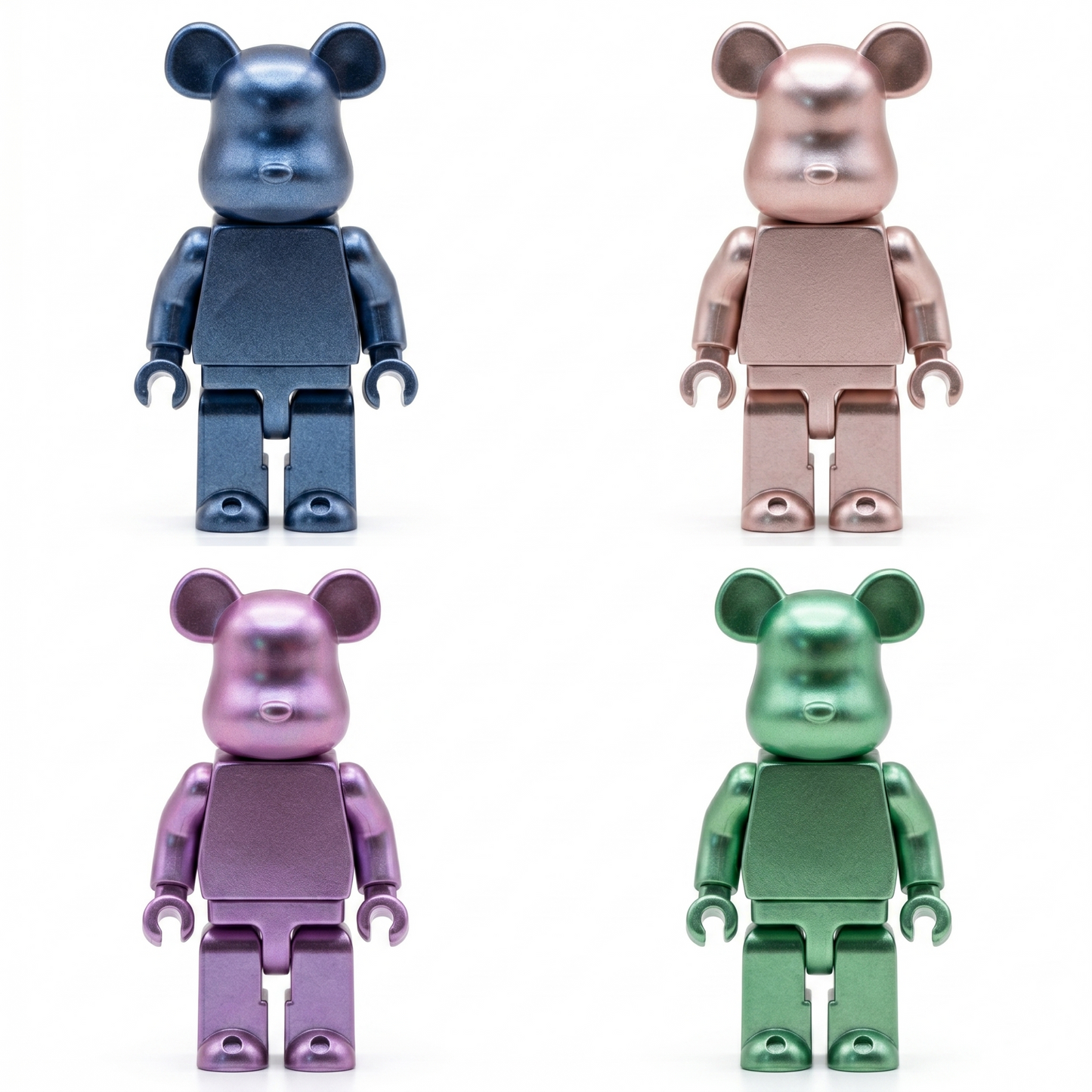 Metallic Bear Head Minifigure