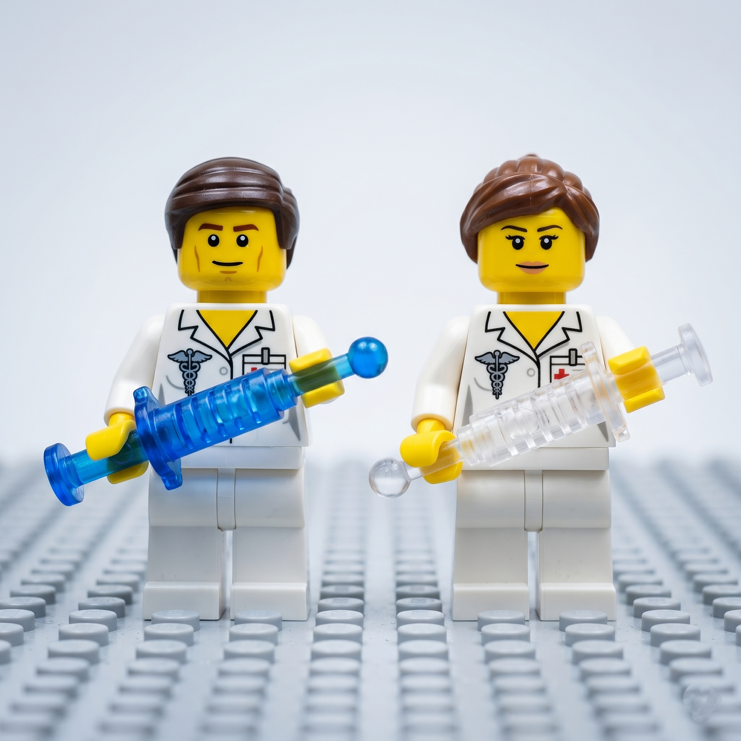 Clear Transparent Syringe Accessory Minifigure
