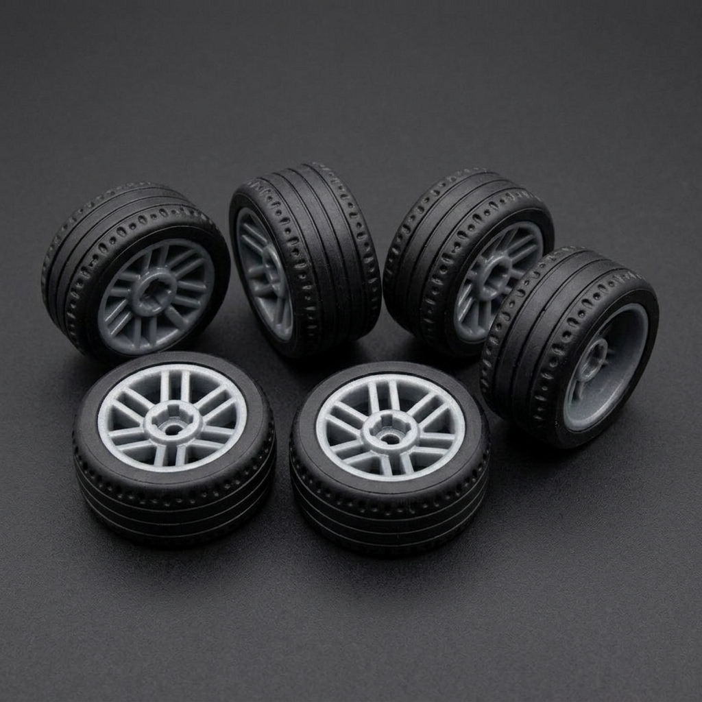 Minifigure Wheels 21x9.9mm