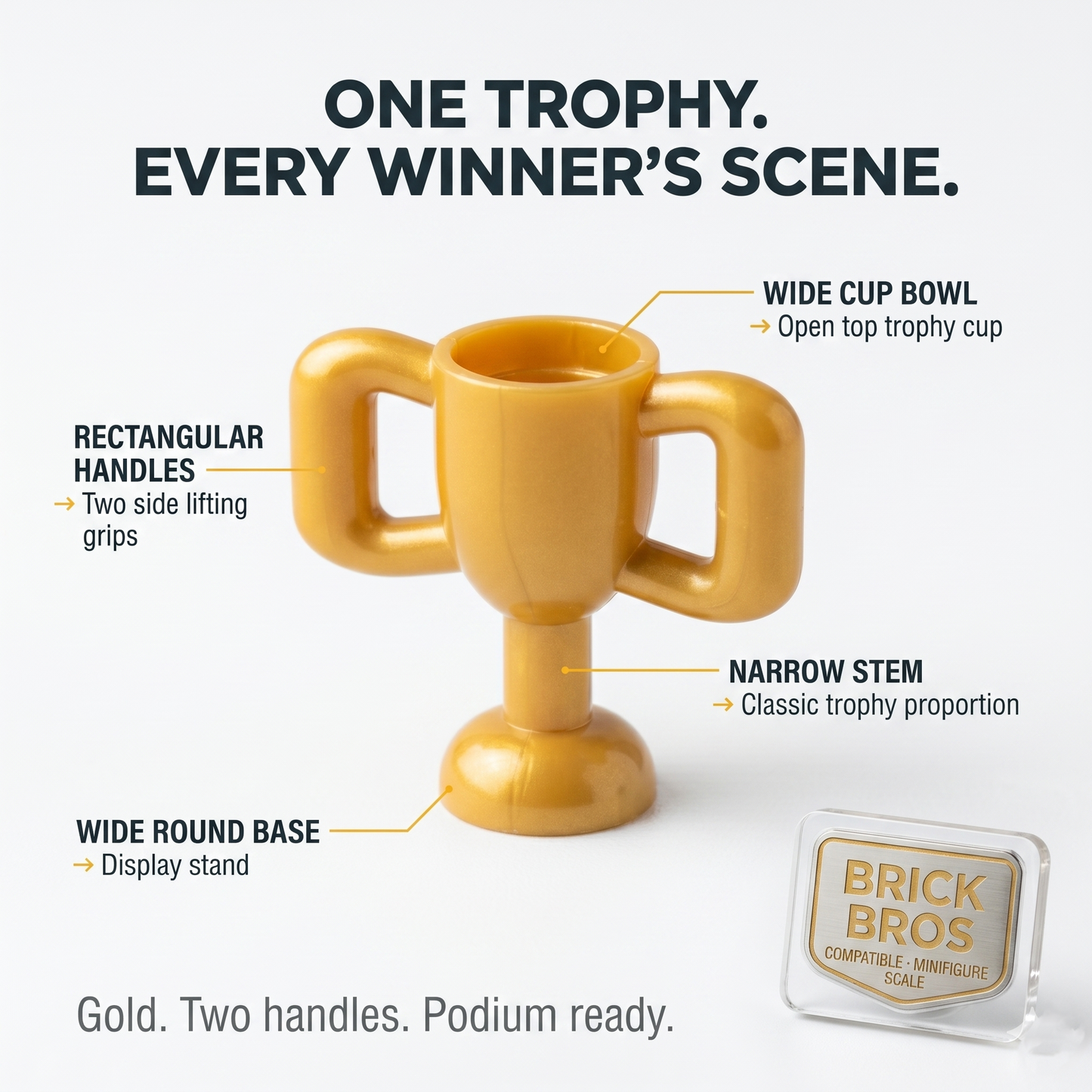Gold Trophy Accessory Minifigure