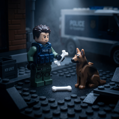 White Dog Bone Accessory Minifigure