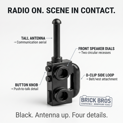 Black Radio Accessory Minifigure