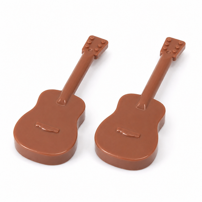 Brown Acoustic Guitar Minifigure