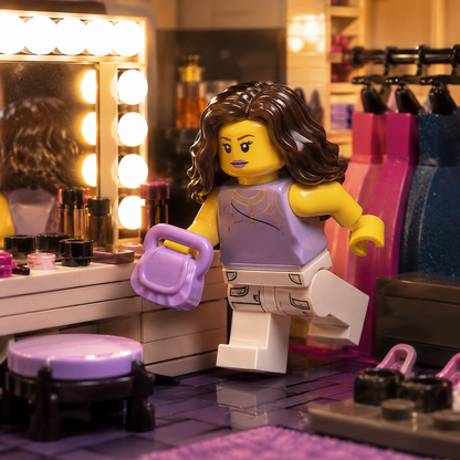 Soft Lavender Compact Purse Minifigure