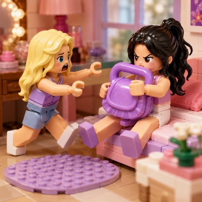 Soft Lavender Compact Purse Minifigure