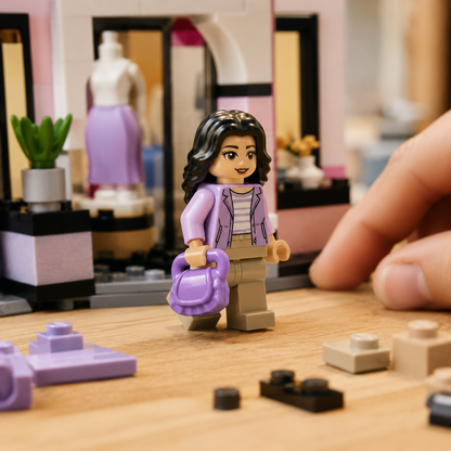 Soft Lavender Compact Purse Minifigure