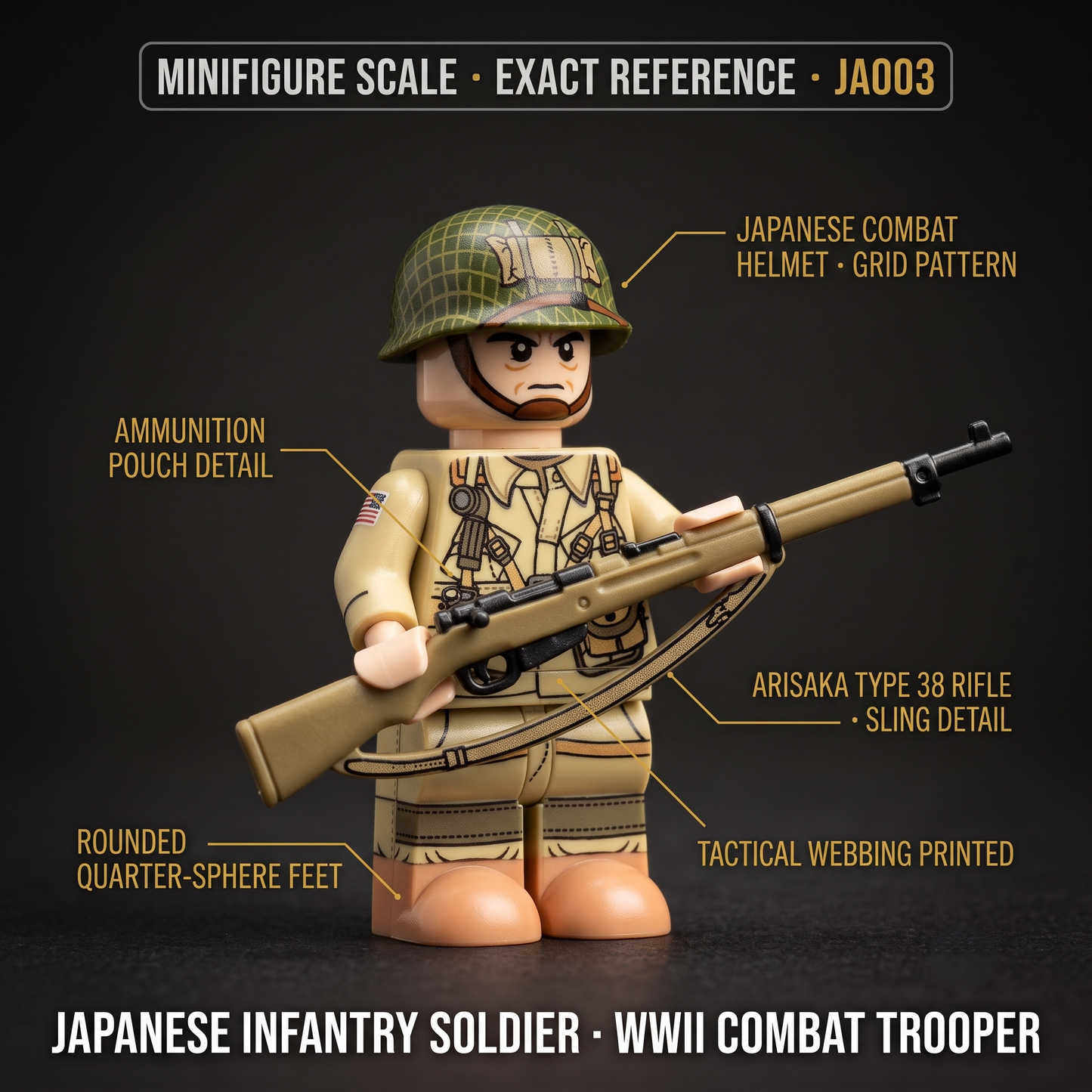 WWII Japanese Soldier Collectible Minifigure