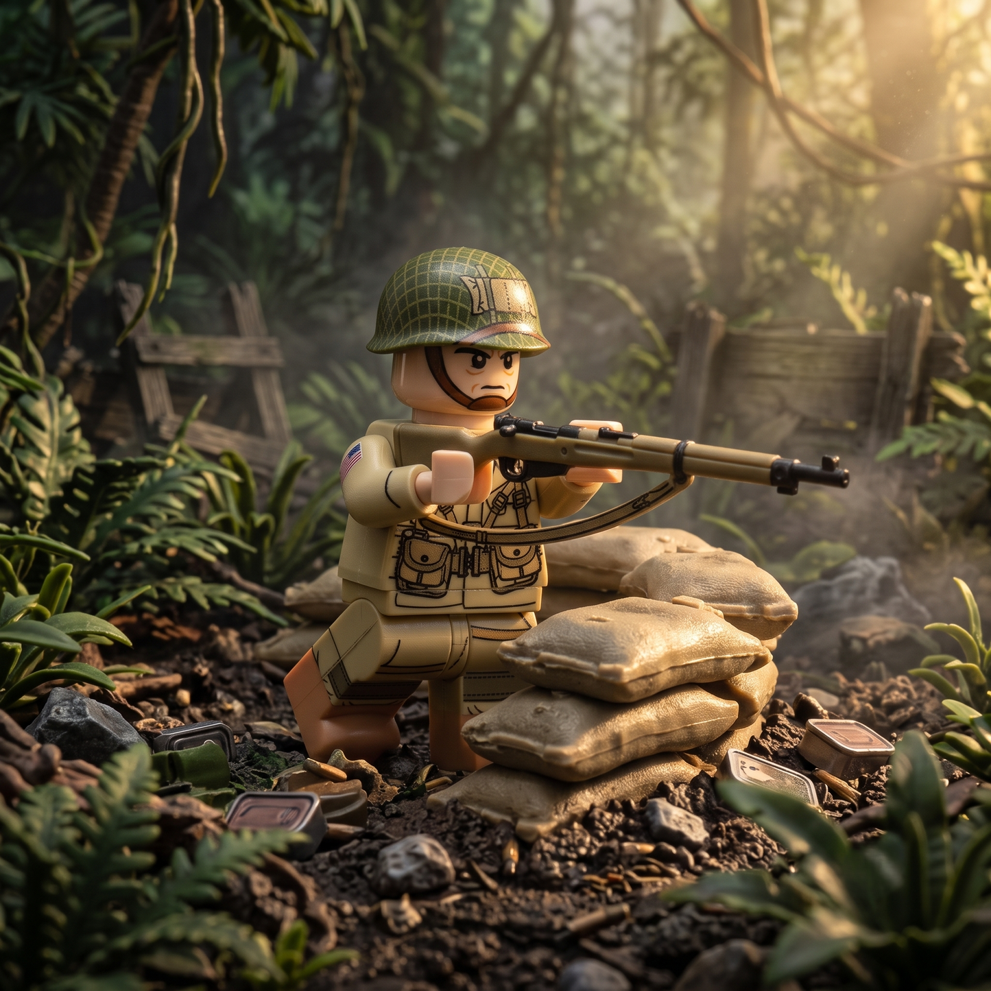 WWII Japanese Soldier Collectible Minifigure