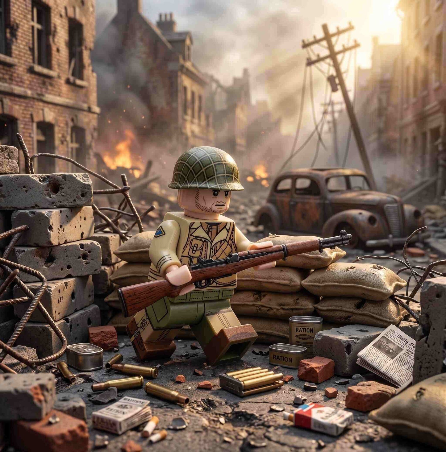 WWII Japanese NCO Sergeant Collectible Minifigure