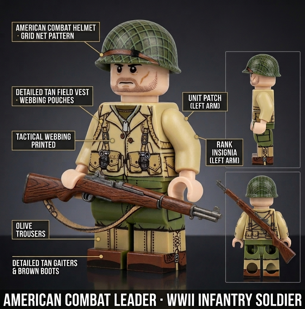WWII Japanese Officer Lieutenant Collectible Minifigure