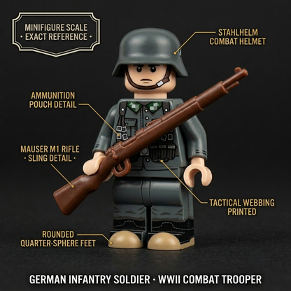 WWII German Soldier Collectible Minifigure