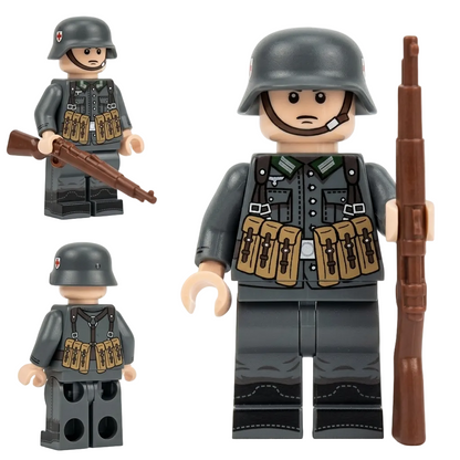 WWII German Infantry Soldier Collectible Minifigure