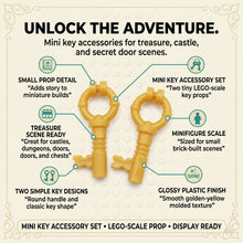 Golden Yellow Mini Key Accessory Minifigure