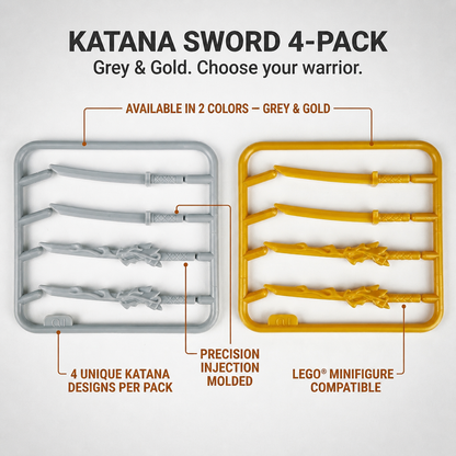 Katana & Dragon Sword Minifigures
