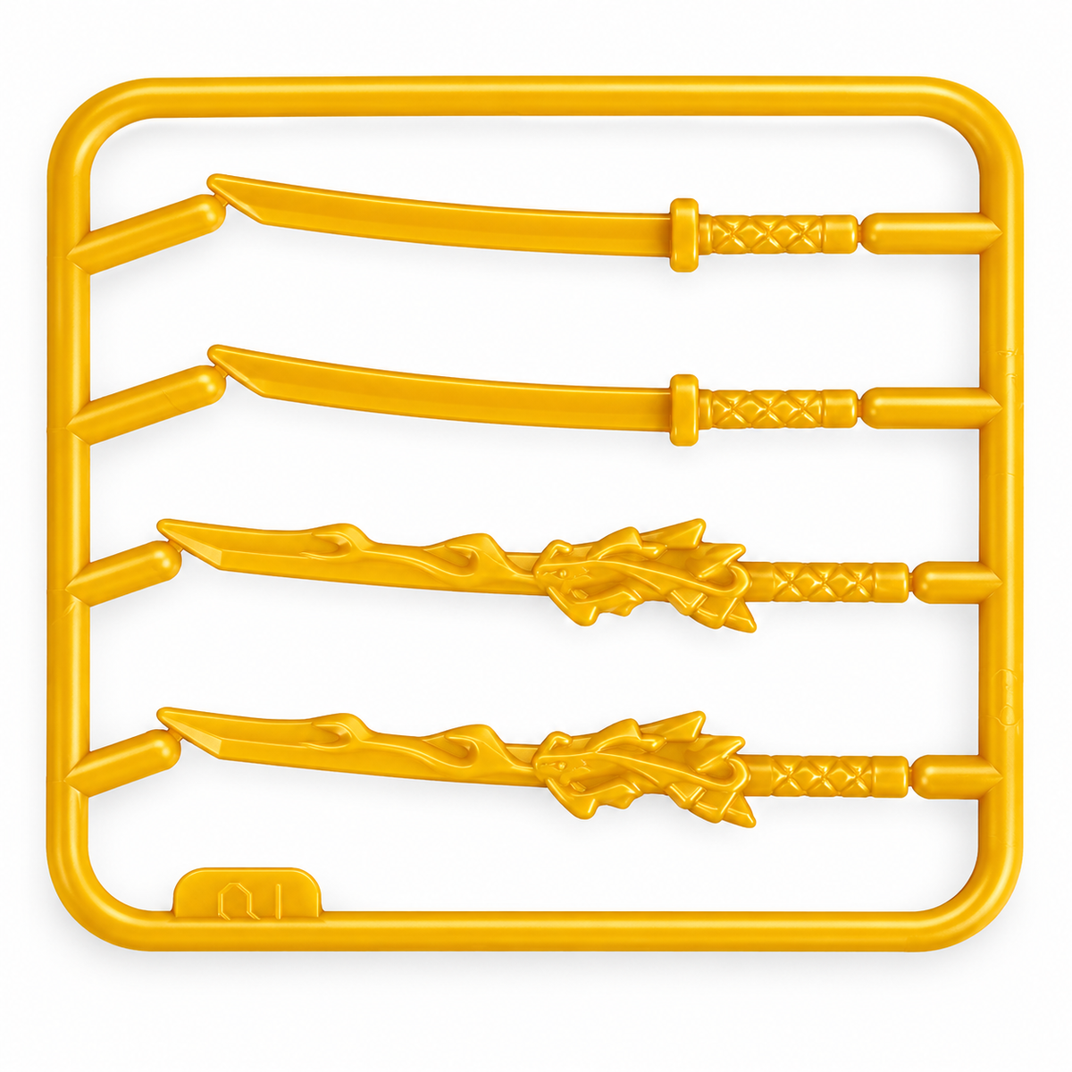 Gold Warrior Katana Sword minifigure accessory