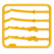 Gold Warrior Katana Sword minifigure accessory