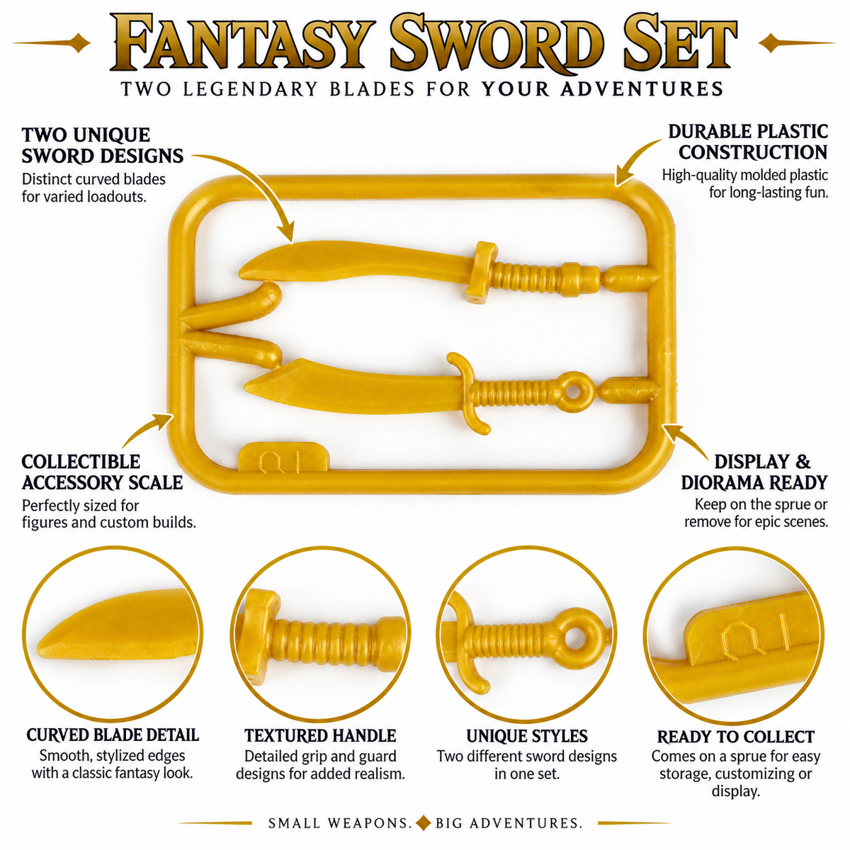 Gold Warrior Edition Battle Weapon minifigure accessory