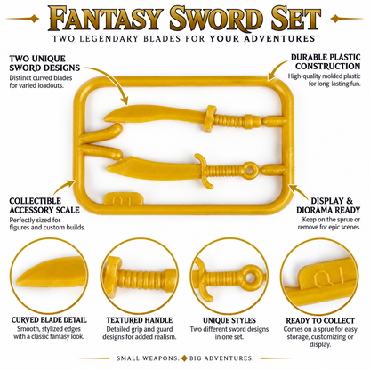 Gold Warrior Edition Battle Weapon minifigure accessory