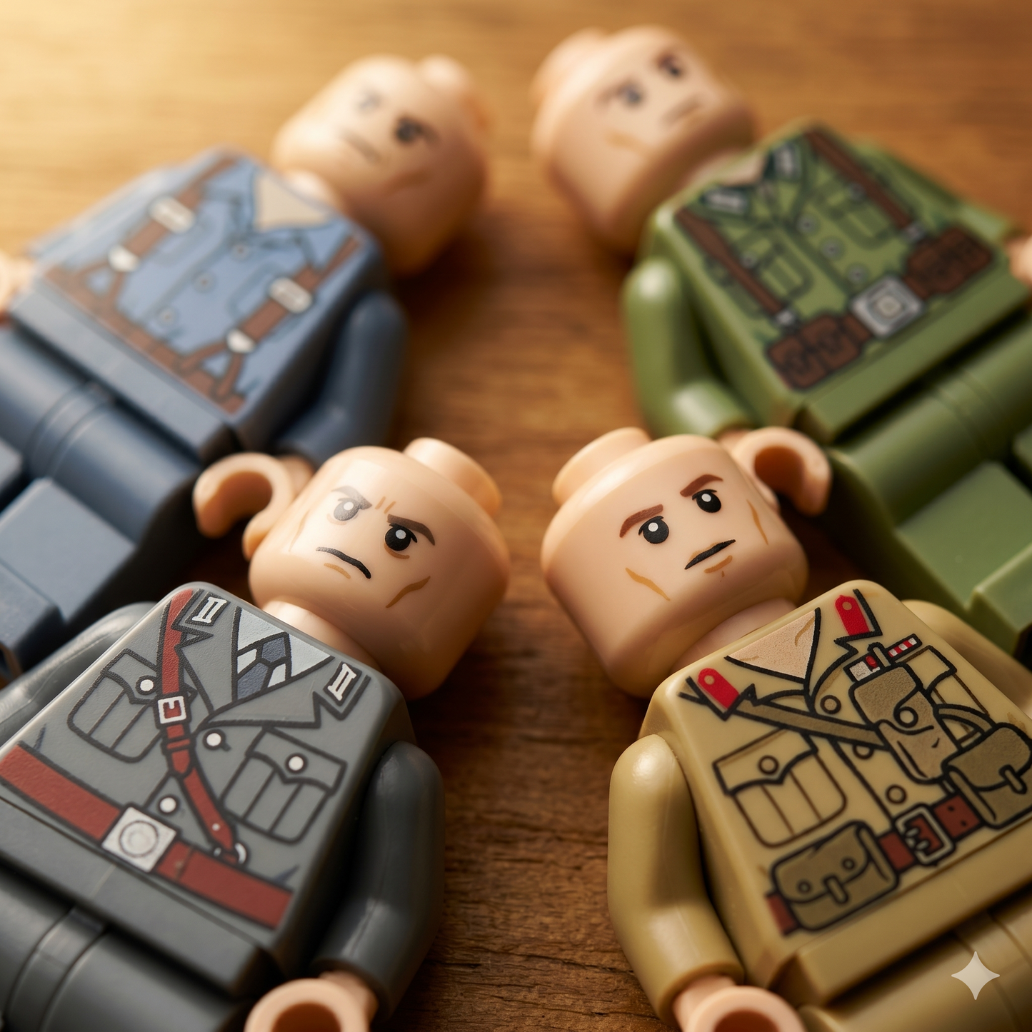 WW2 Multi-Nation Set — 8 Soldiers
