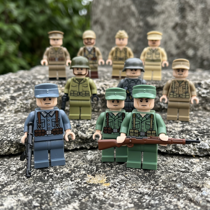 WW2 Multi-Nation Set — 8 Soldiers