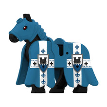 Blue Fleur-de-Lis Warhorse - Knight Warhorse Collection - Brick Bros