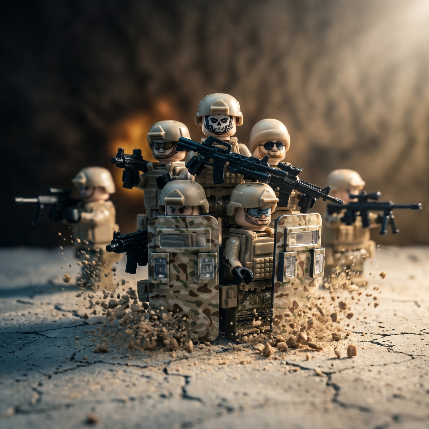 Desert Special Forces Minifigures Set — 12 Soldiers