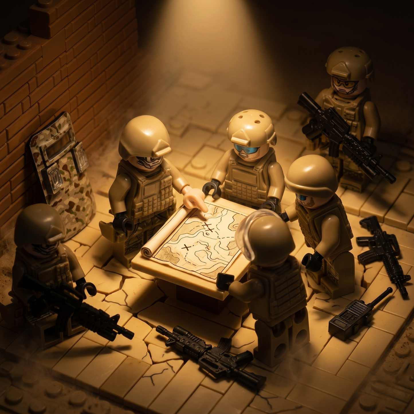 Desert Special Forces Minifigures Set — 12 Soldiers