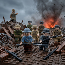 WWI/WW2 Multi-Nation Minifigures — 10 Figures