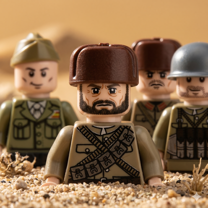 WW2 Desert Infantry Set — 8 Soldiers