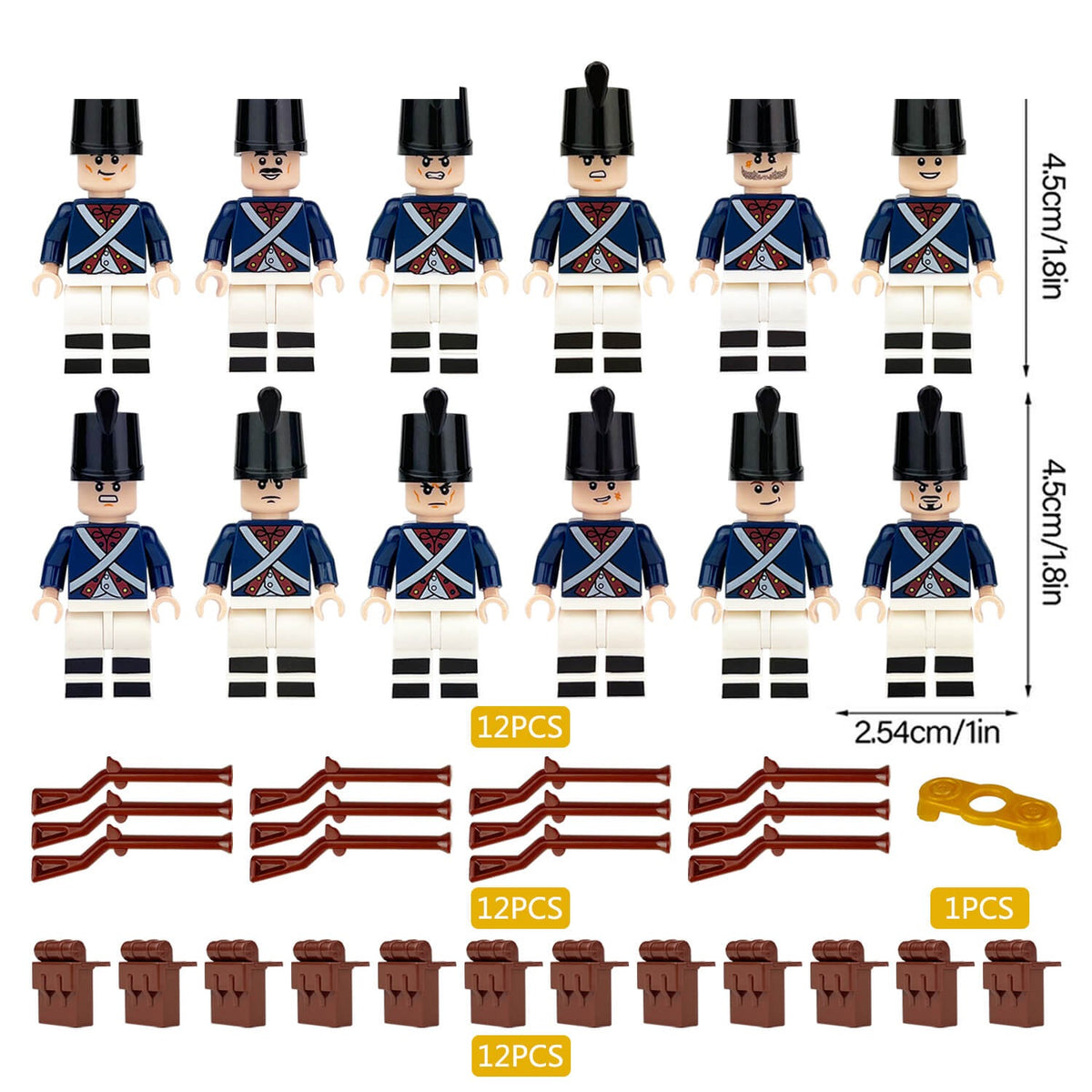 Napoleonic Infantry 12 Figure Army Set