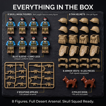 Skull Squad Desert Special Forces Set — 8 Figures