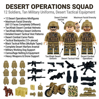 Modern Desert Special Forces Collectible Minifigure Collection