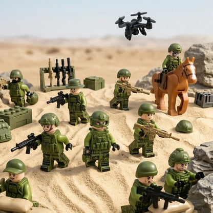 Green Forest Ops Special Forces Collectible Minifigure Collection