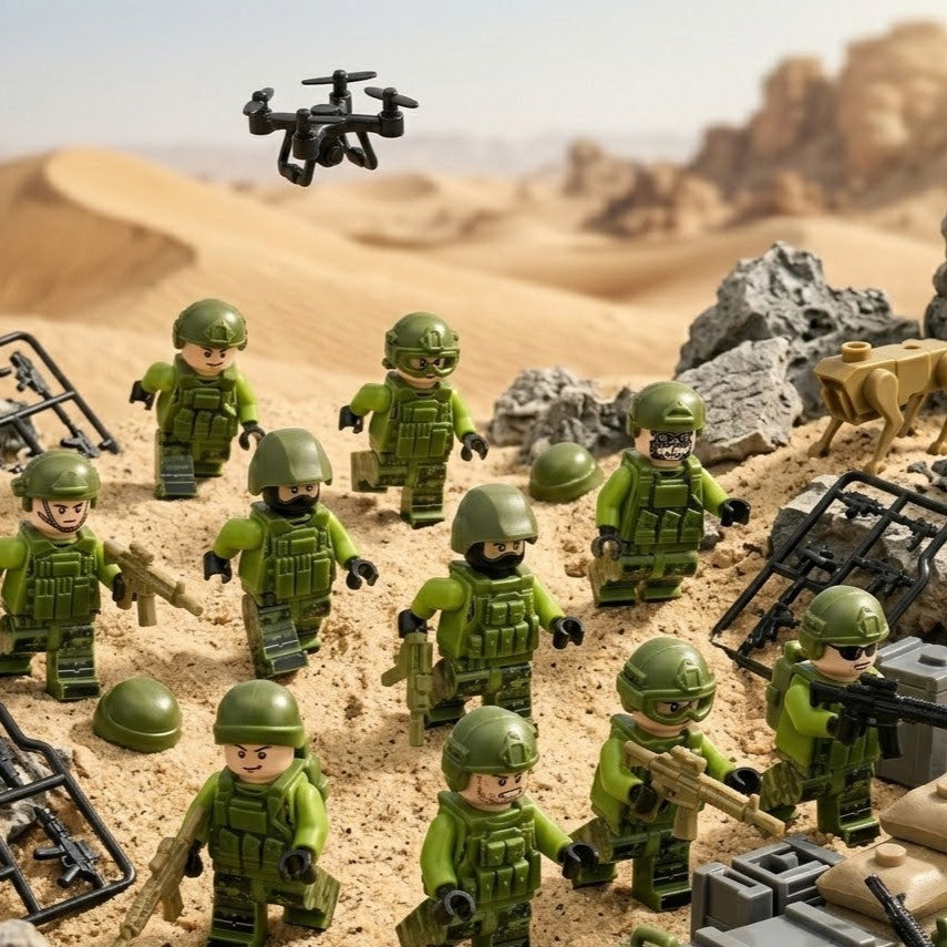 Green Forest Ops Special Forces Collectible Minifigure Collection