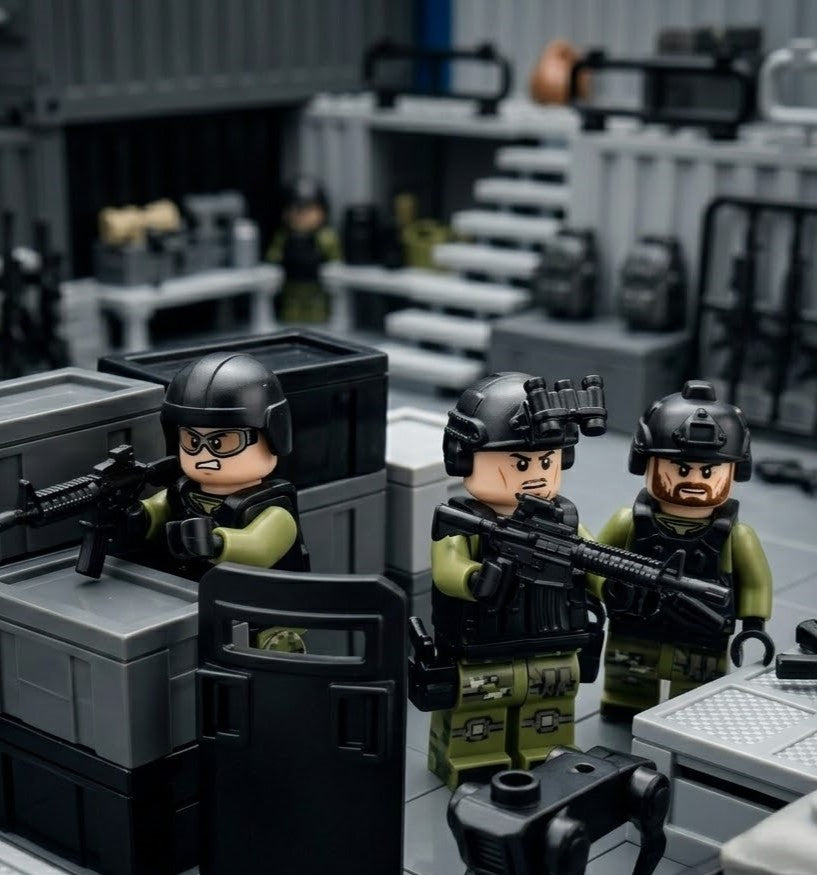Green & Black Tactical Special Forces Collectible Minifigure Collection