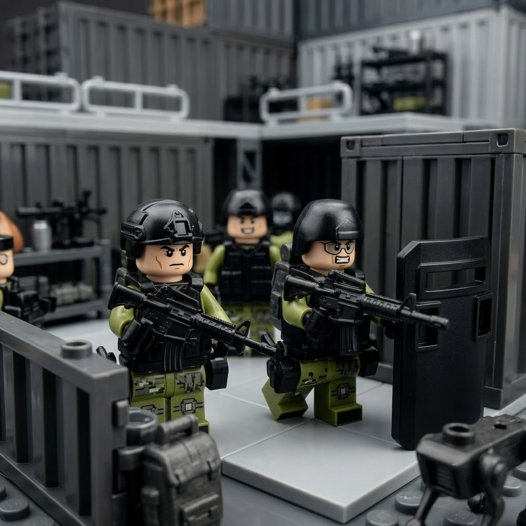 Green & Black Tactical Special Forces Collectible Minifigure Collection