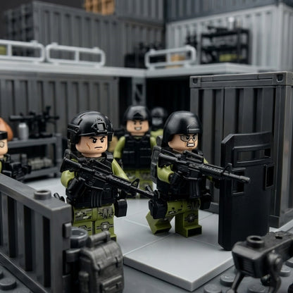 Green & Black Tactical Special Forces Collectible Minifigure Collection