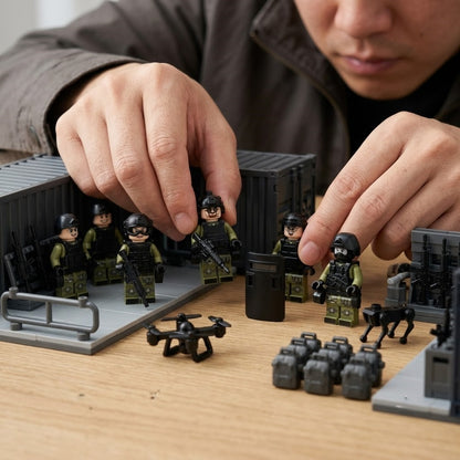 Green & Black Tactical Special Forces Collectible Minifigure Collection