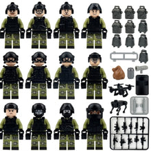 Green & Black Tactical Special Forces Collectible Minifigure Collection