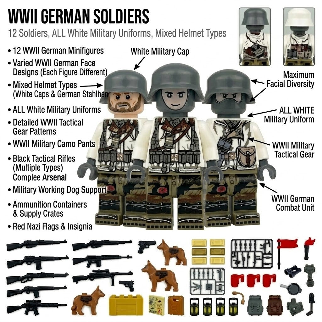 WWII Elite Infantry Collectible Minifigure Collection