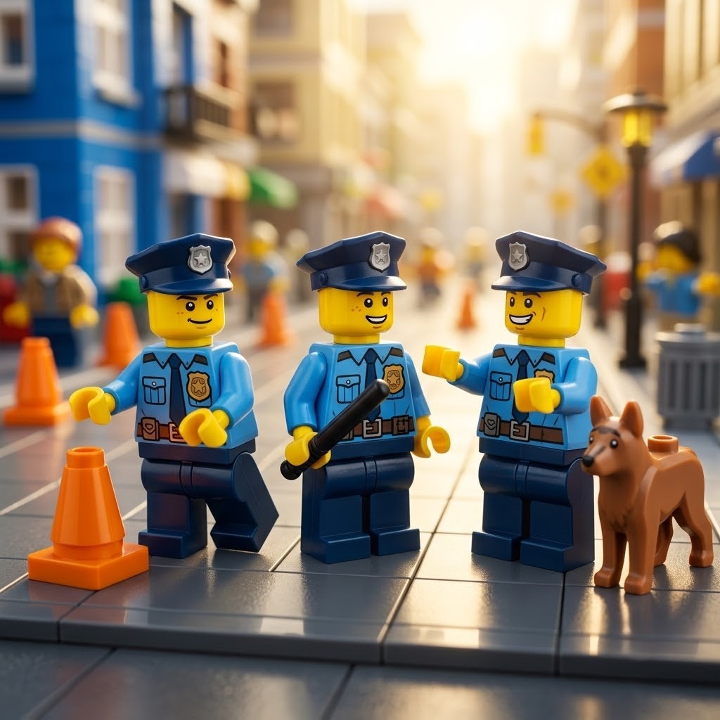 City Police Officer Collectible Minifigure Collection