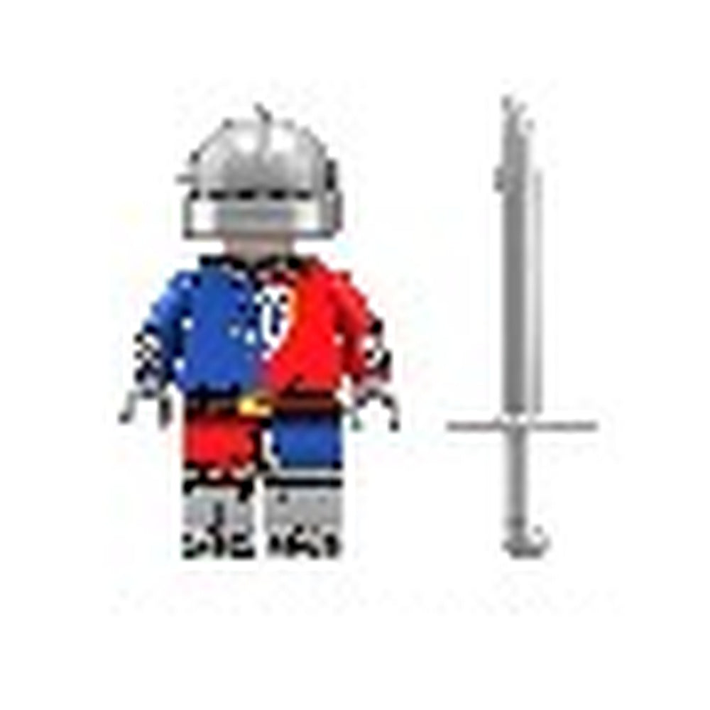 Red and Blue Medieval Soldier minifigure
