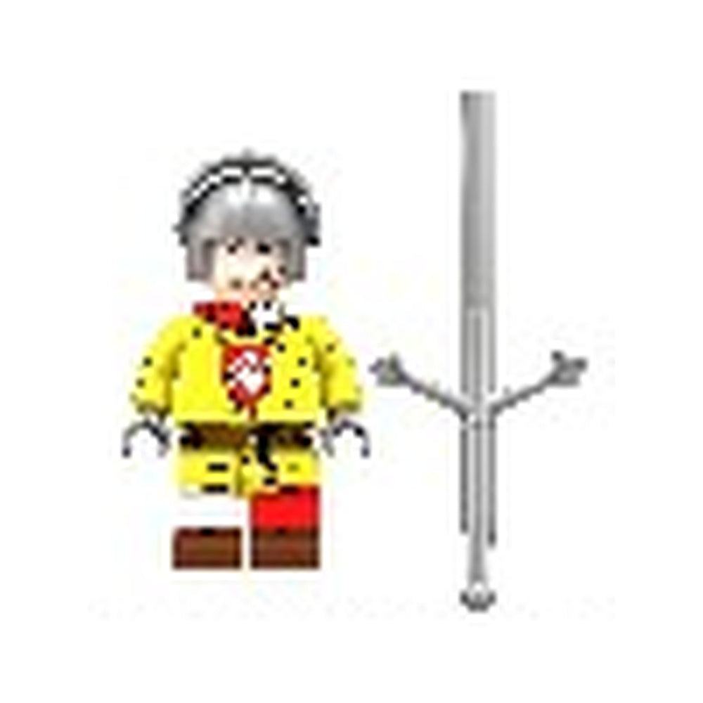 Yellow and Red Medieval Swordsman minifigure