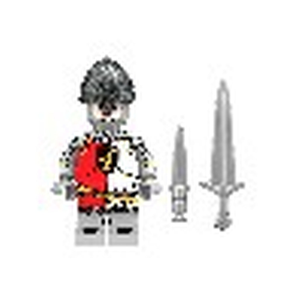 Black and White Twin Sword Warrior minifigure