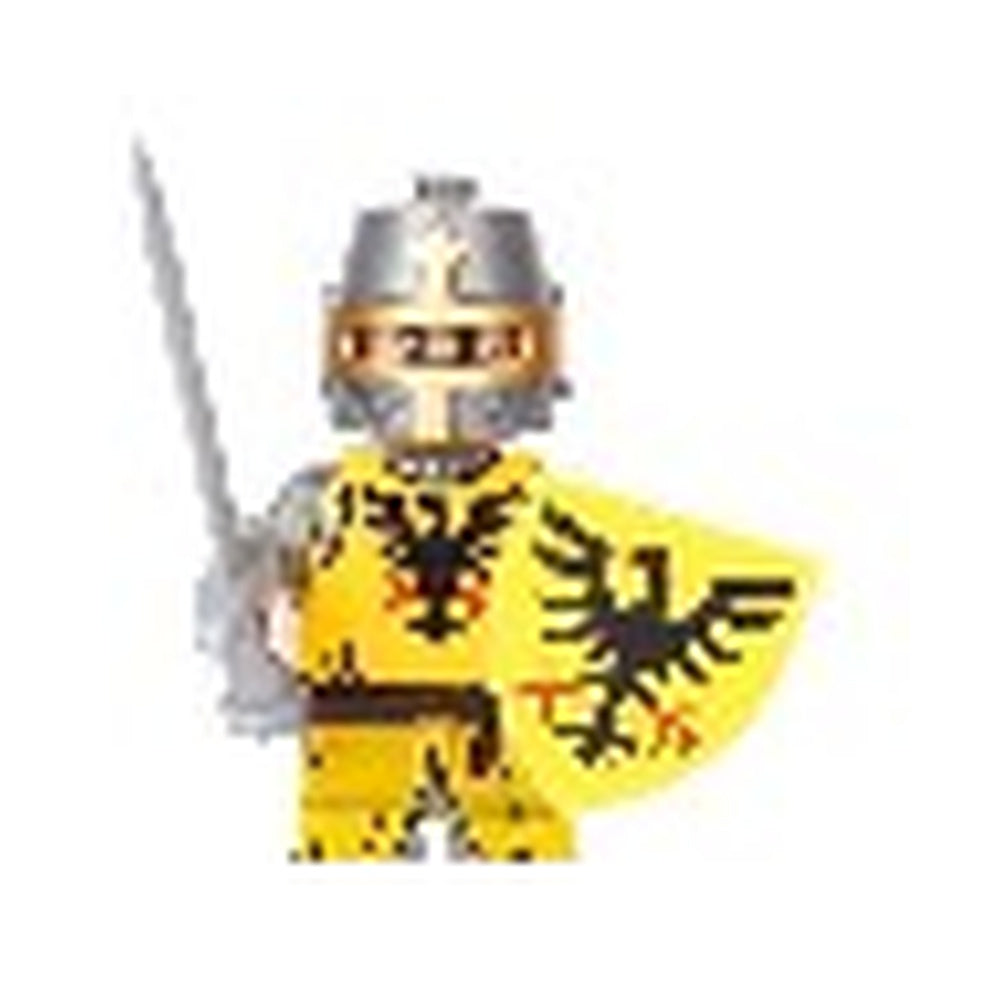 Silver Yellow Eagle Knight minifigure