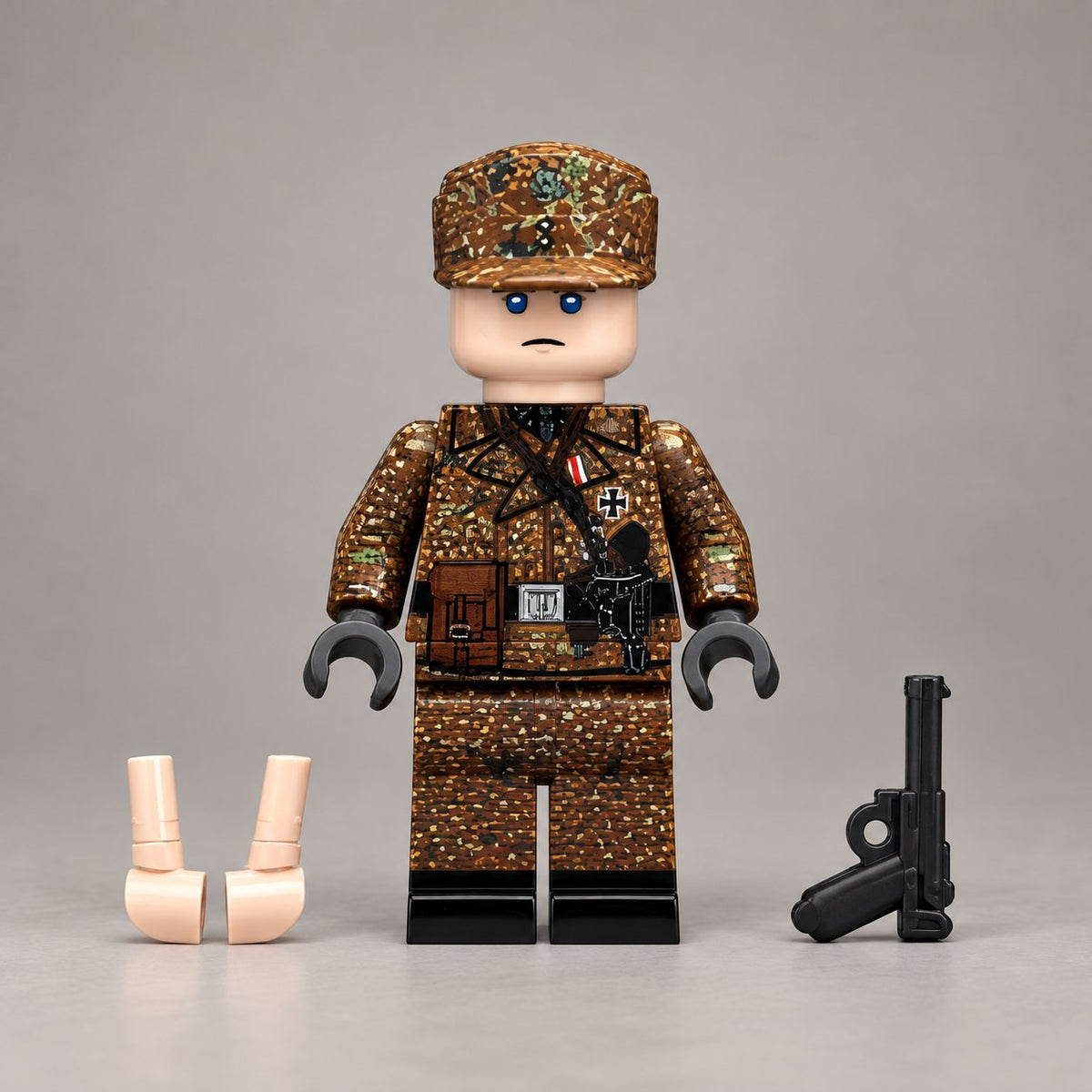Brown Camouflage Military Soldier Minifigure product image
